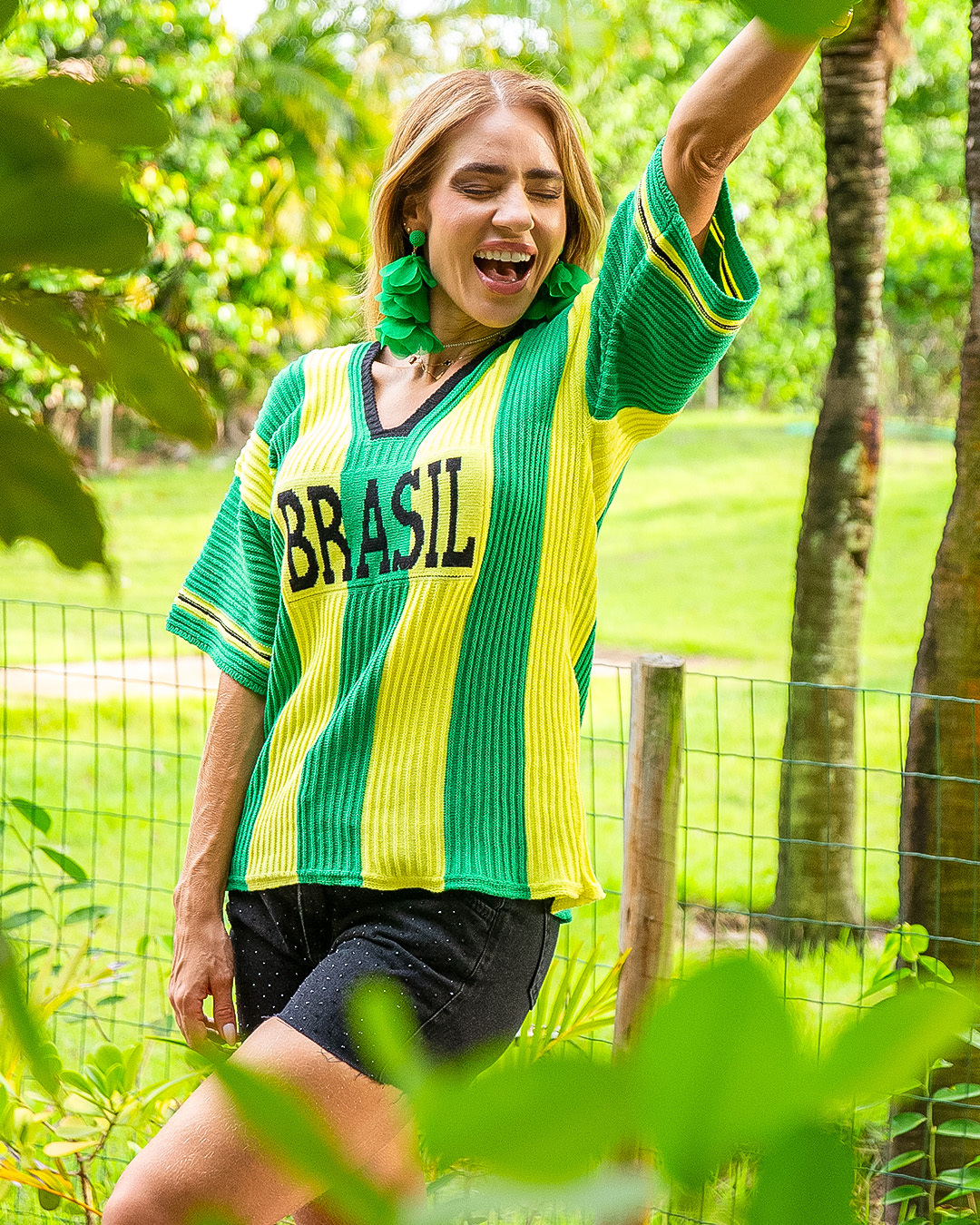 Blusa Brasil tricot