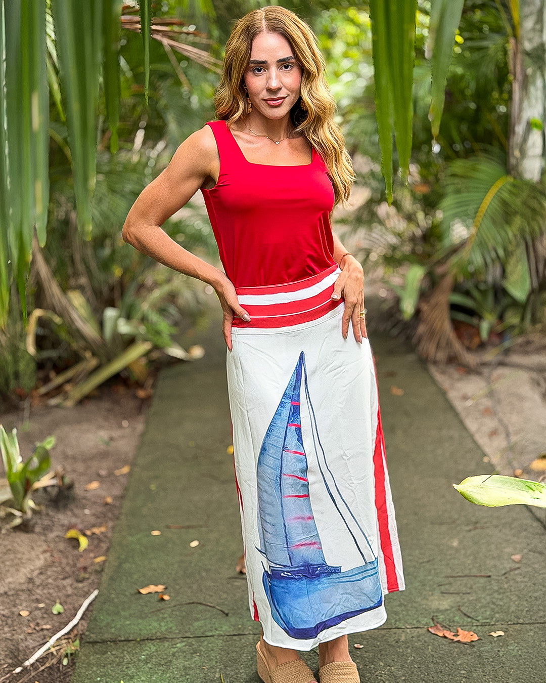 Blusa em poliamida